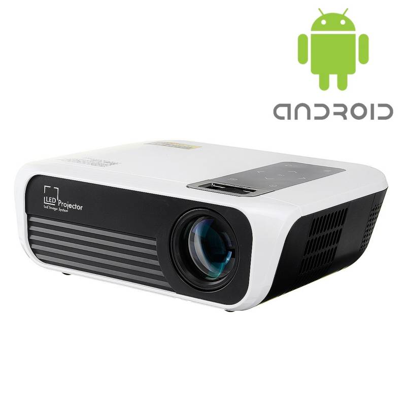 CASTLETEC - Proyector Led T8 Android Full Hd 1080P 4500 Lm Dlna