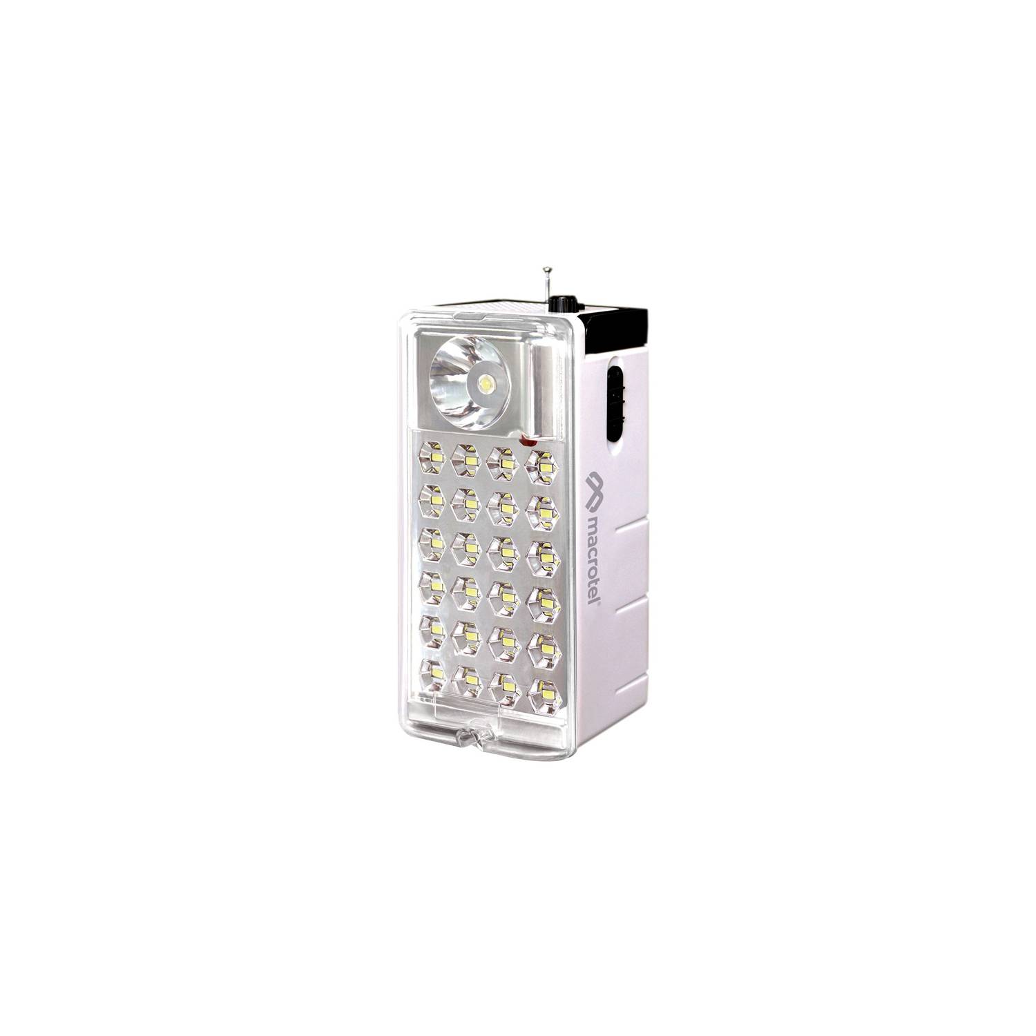 Foco led recargable luz emergencia con radio FM