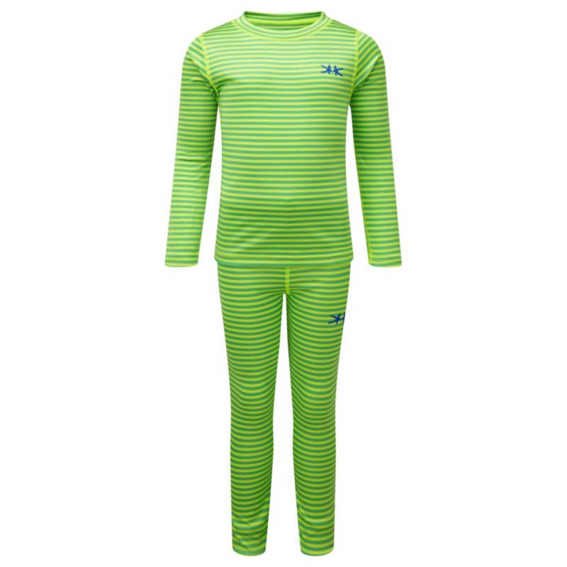 KOZI KIDZ - Set primera capa rayada verde camiseta manga larga  calza larga marca