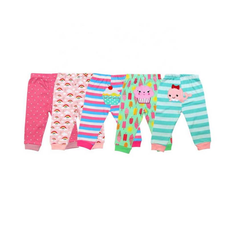 SUPER BABY - Pantalones para bebés Calzas Niña Set De 5 Unidades Bebe Algodon