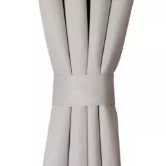 MASEL - Set Cortinas  Embosed Blanco