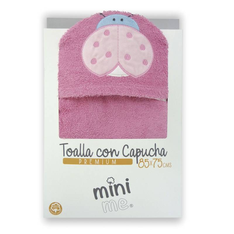 MINI ME - Toalla Capucha bebé Mini Me Algodón Premium rosado
