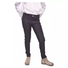 LINO - Calza corte jeans ccinta dorada