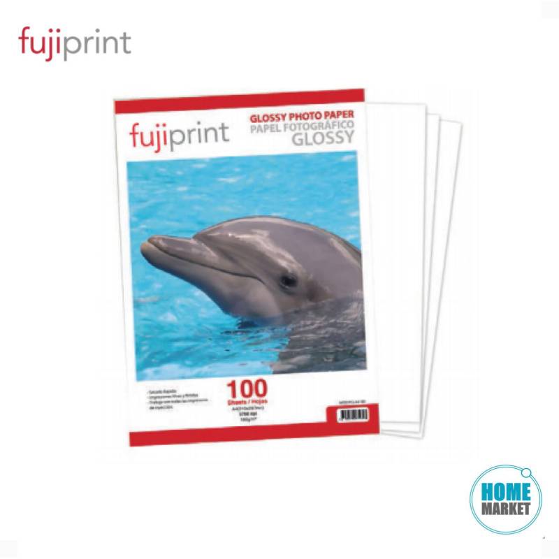 Fujiprint Papel Fotografico Glossy 180gr A4 100 Hojas 3594