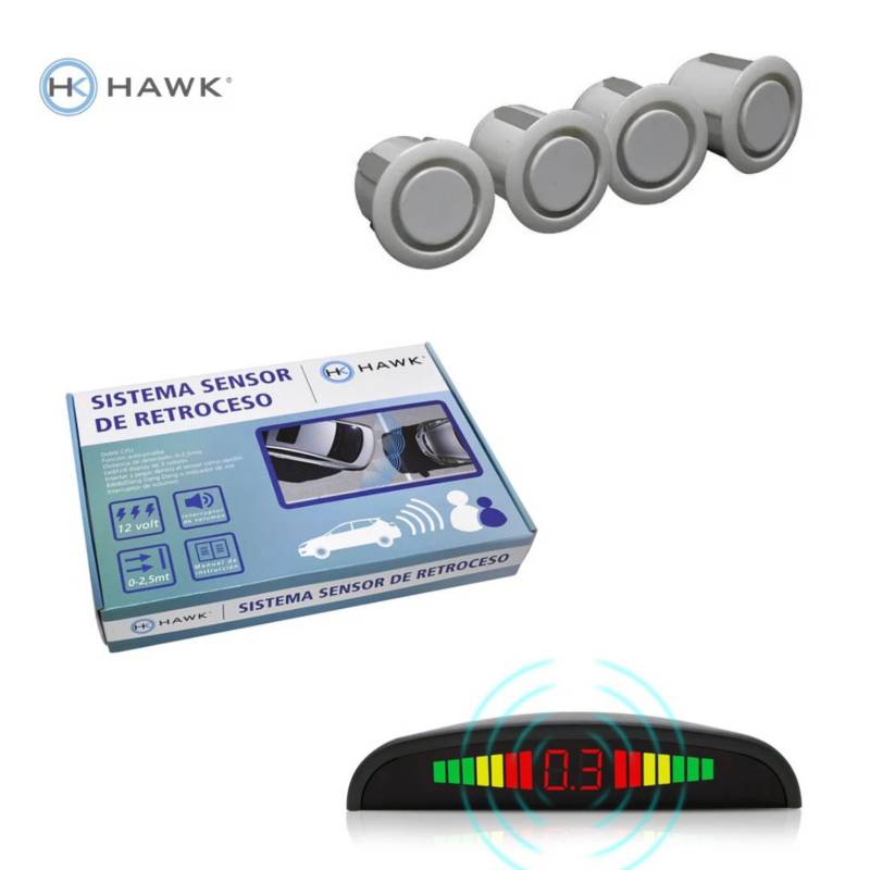 HAWK - Sensor De Retroceso Plano Hawk blanco