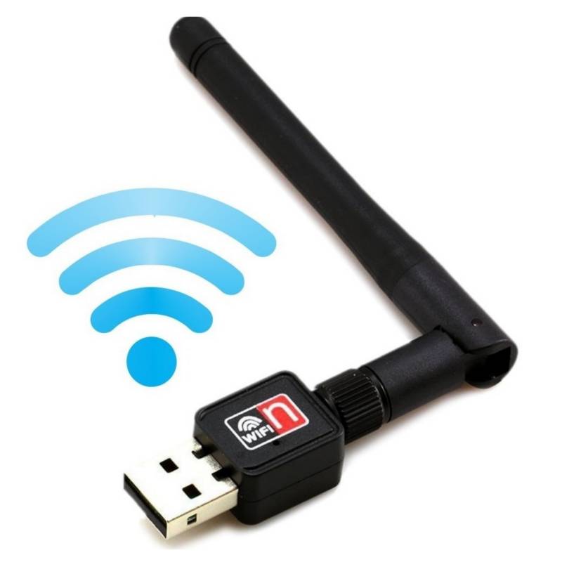 GENERICO - Antena Wifi USB Negro 300MBPS