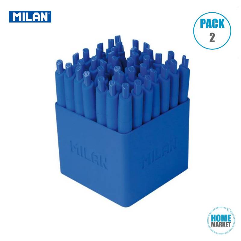 Caja 25 bolígrafos Milan P1 Touch azul