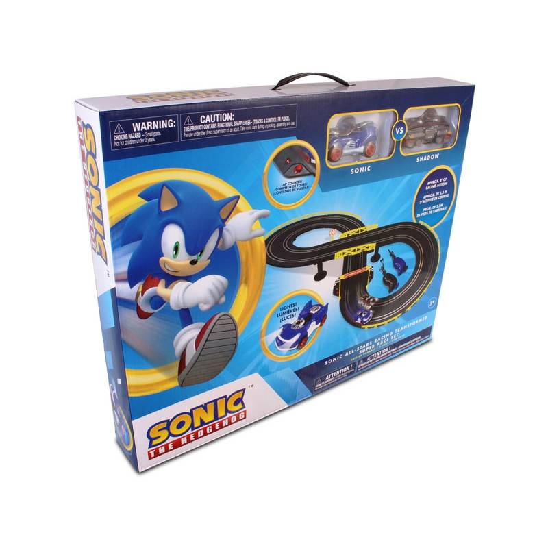 SONIC - Pista con 2 autos Sonic - Sonic y Shadow