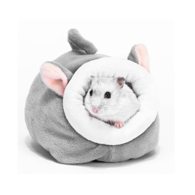 GENERICO - Cama Nido Para Hamster Ratita Roedor Color Gris