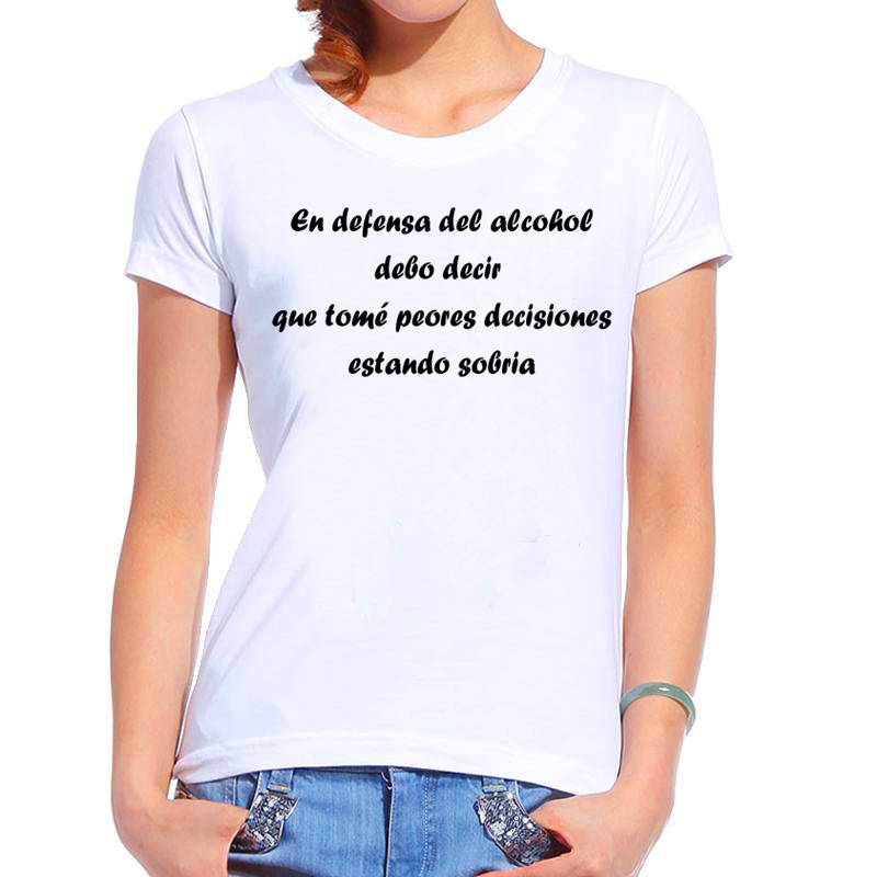 Poleras con frases para mujeres hot sale