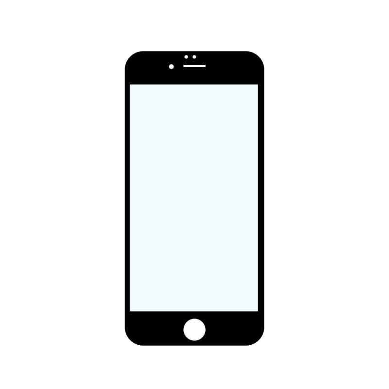 GENERICO - Lamina Mica Vidrio Templado Completa iPhone 8 Plus