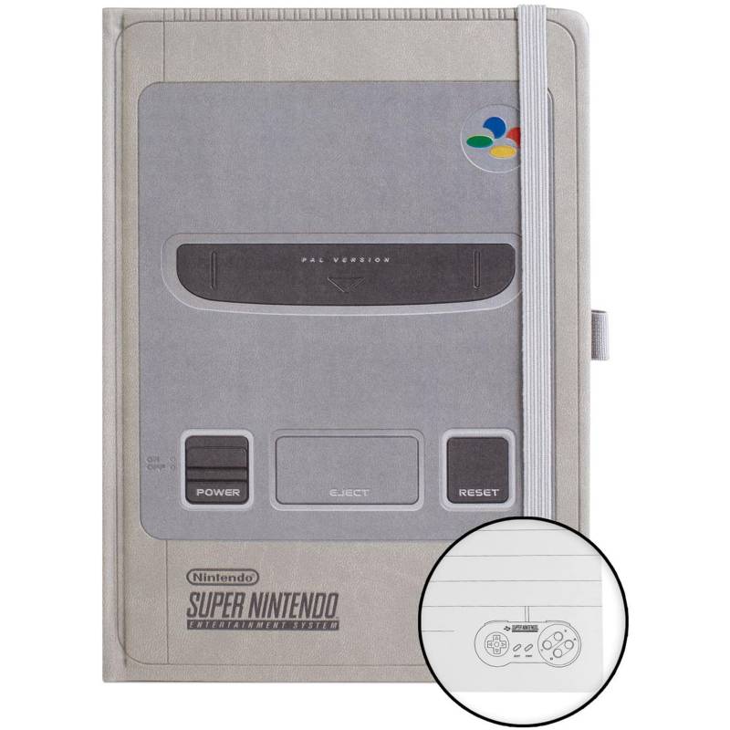 PYRAMID INTERNATIONAL - Libreta Super Nintendo Consola Retro original