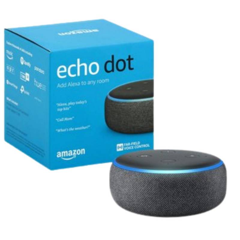 AMAZON - Amazon Asistente Virtual Alexa Echo Dot 3Era Generacion Gris Oscuro.