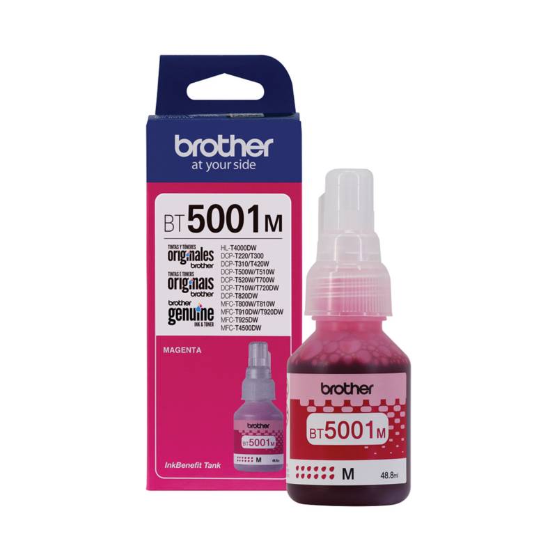 BROTHER - Botella de tinta Brother BT5001M magenta 48 ML