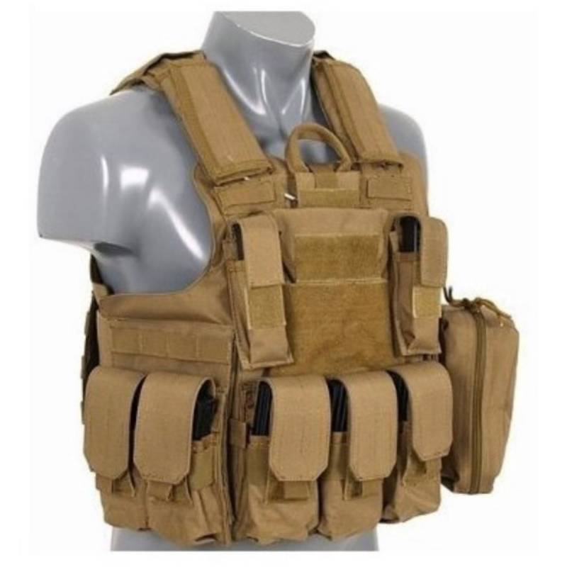 GENERICO Chalecos Tacticos Chaleco Tactico Militar Airsoft BEIGE