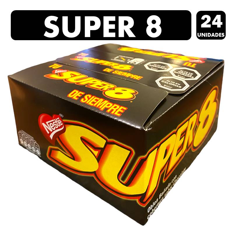 NESTLE - Super 8 - Oblea Bañada de Nestlé (Caja con 24 unidades)