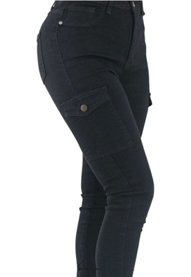 Jeans Pantalón Cargo Mujer Puño