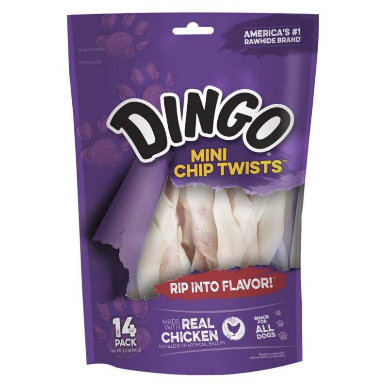 DINGO - Dingo Mini Chip Twists 14Pk X 4