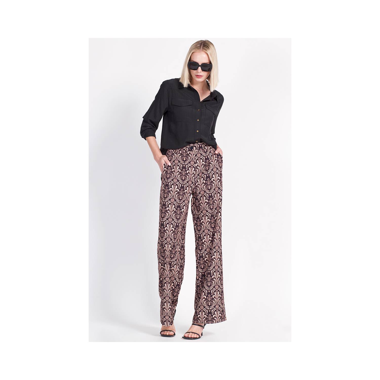 Pantalon Recto Negro Liola