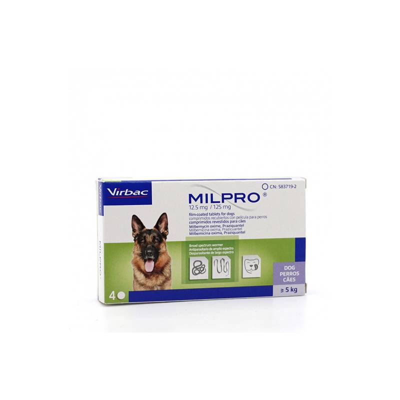 VIRBAC - Virbac Milpro Canino 5 y mas 137mg
