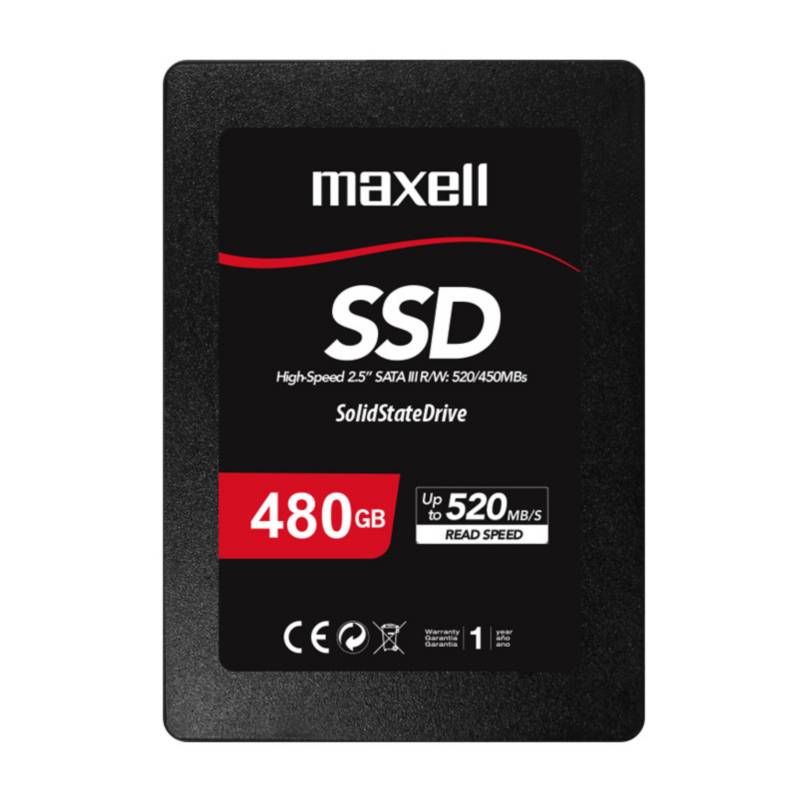 MAXELL - Disco Duro Solido Ssd Maxell Interno 480GB SATA 3