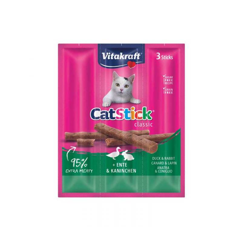 GENERICO - Snack Cat Stick®  Classic Conejo-Pato 18 Gr. Gato Vitakraft