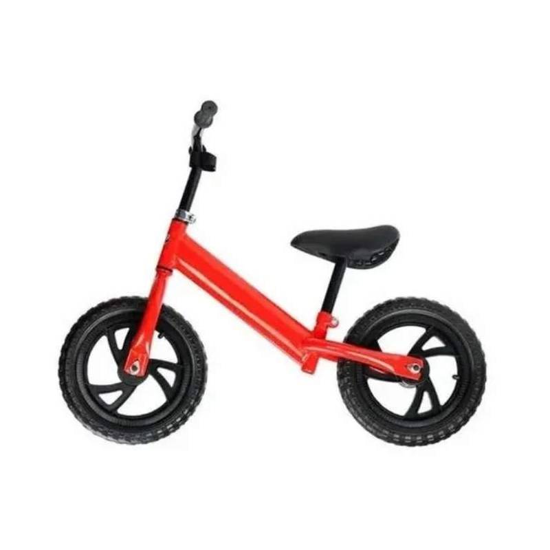 GENERICO - Bicicleta roja Equilibrio Niños Aro 12 Sin Pedal Aprendizaje