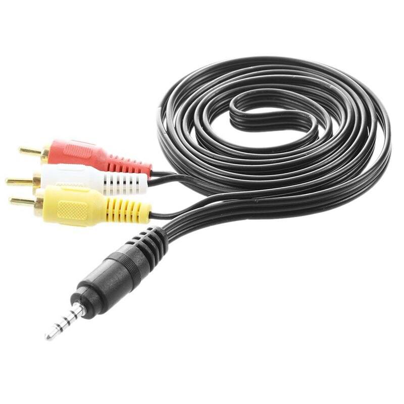 GENERICO Cable Audio Video 3.5mm a Rca 3x1