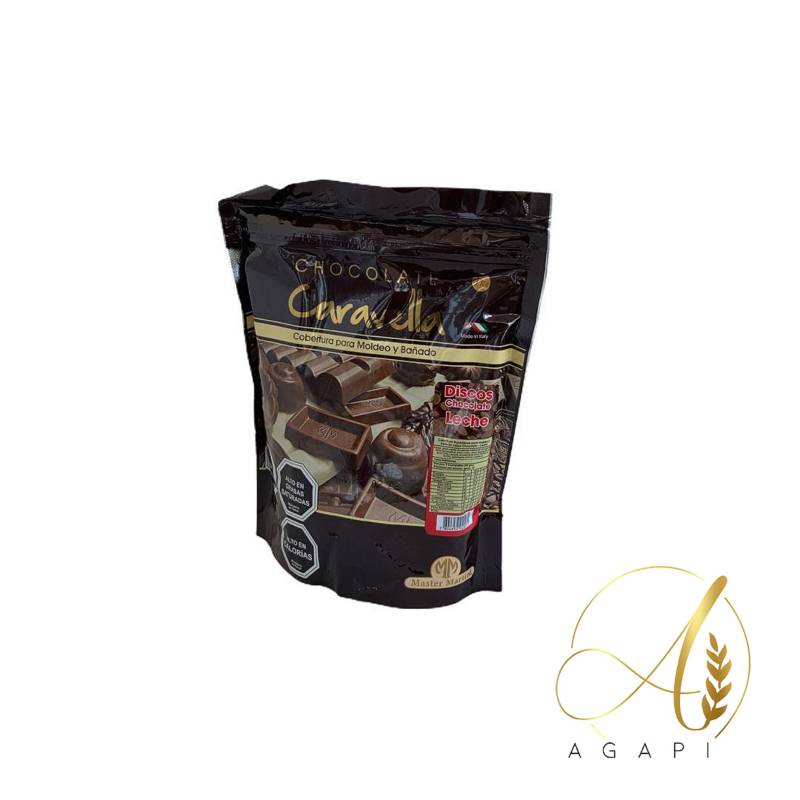 CHOCOLATES CARAVELLA - Cobertura de Chocolate Caravella Leche 1 kg