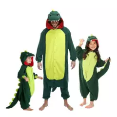 GENERICO - Pijama y disfraz kigurumi dinosaurio niño y adulto