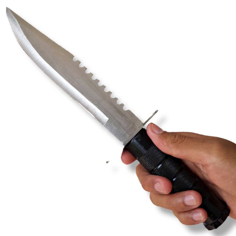 Cuchillo Supervivencia Rambo Kit Accesorios Funda Rigida AB21