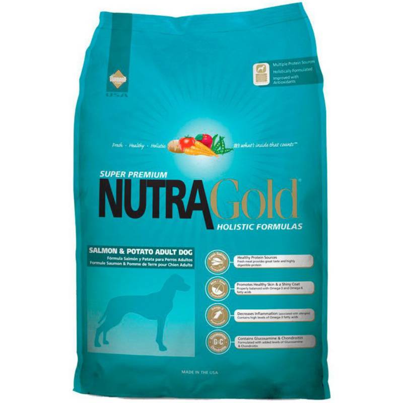NUTRA GOLD - Nutra Gold Adulto Salmón y Papa 15kg