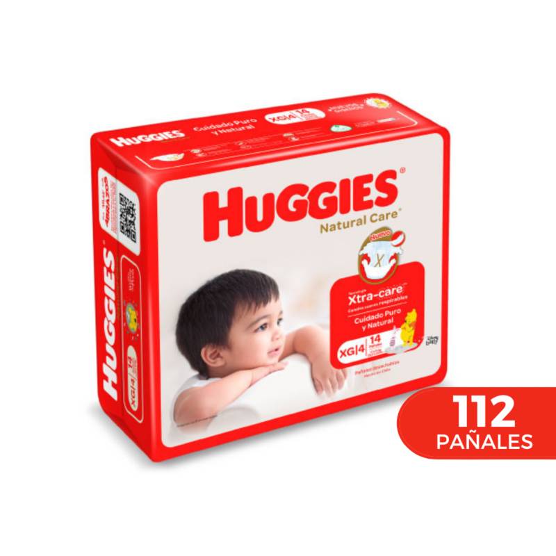 HUGGIES - Pañal Huggies Natural Care XG-112 pañales