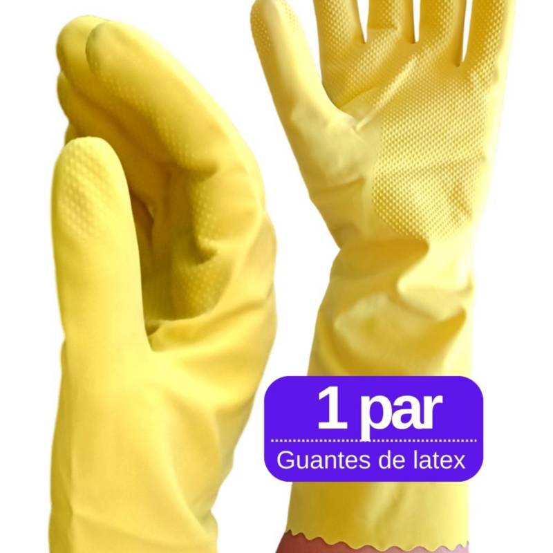 Guantes Latex Amarillos PAR