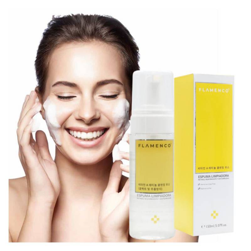 FLAMENCO - Espuma facial limpiadora con RETINOL
