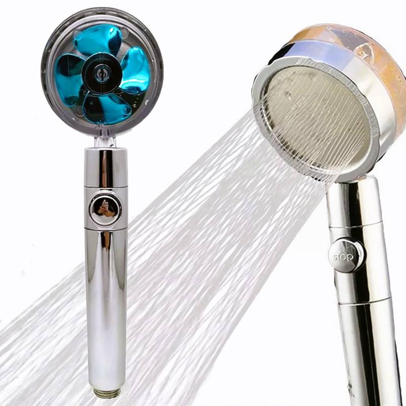 Cabezal de ducha que aumenta la presión, cabezal de ducha de alta presión  que ahorra agua, lo mejor para duchas de bajo flujo, 2.5 GPM - níquel