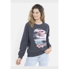 RIP CURL - Poleron JERVIS BAY Mujer Gris Oscuro Rip Curl