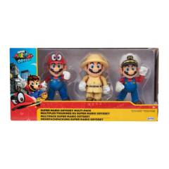 NINTENDO - Multipack de Figuras Super Mario Odyssey  4"