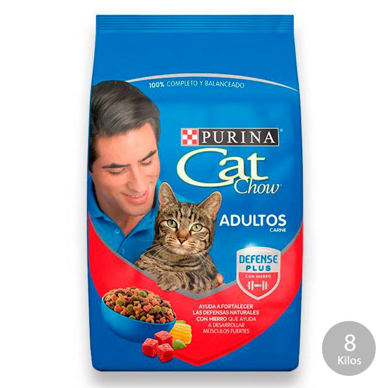 CAT CHOW - Cat Chow Activo Carne (8 Kg.)