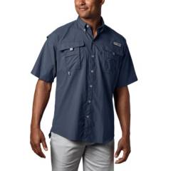 COLUMBIA - Camisa M/C Hombre Bahama Ii S/S Shirt Azul COLUMBIA