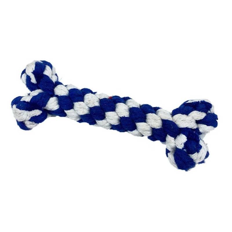 GENERICO - Juguete Hueso De Cuerda Azul Para Mascotas