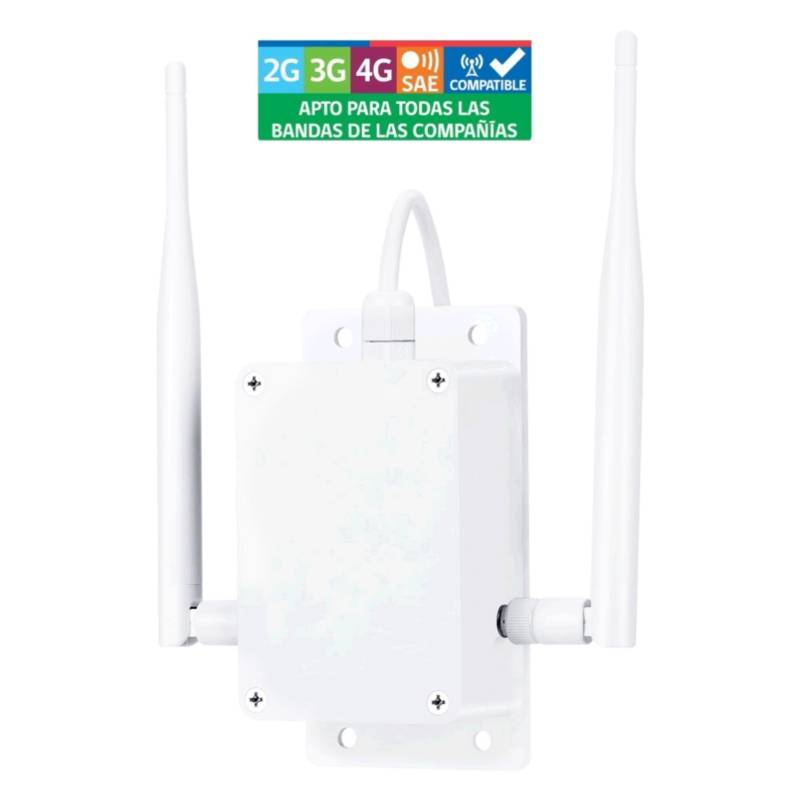GENERICA - Router Exterior Chip Sim 4g Lte 300 Mbps Wifi Rj45 Dvr Nvr