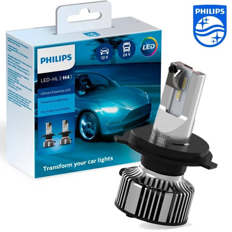 Ampolletas Led Philips Ultinon Essential H4 P43t PHILIPS