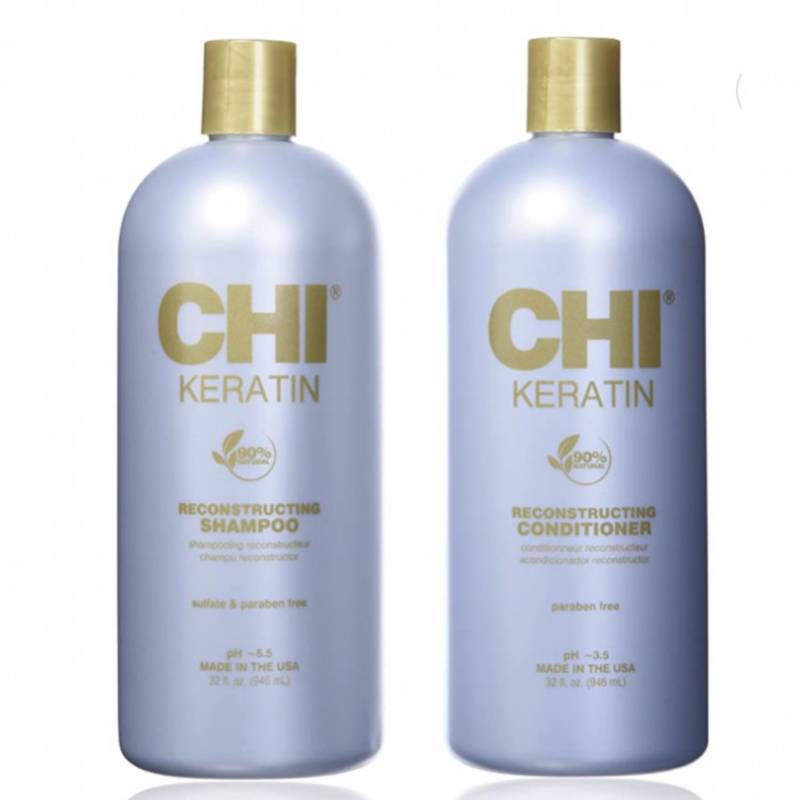 CHI - Shampoo y Acondicionador CHI Keratin Reconstrucción 950ml