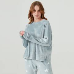 BARBIZON - Pijama Elisa Plush Celeste