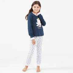 BARBIZON - Pijama Polo Kids Azul Marino
