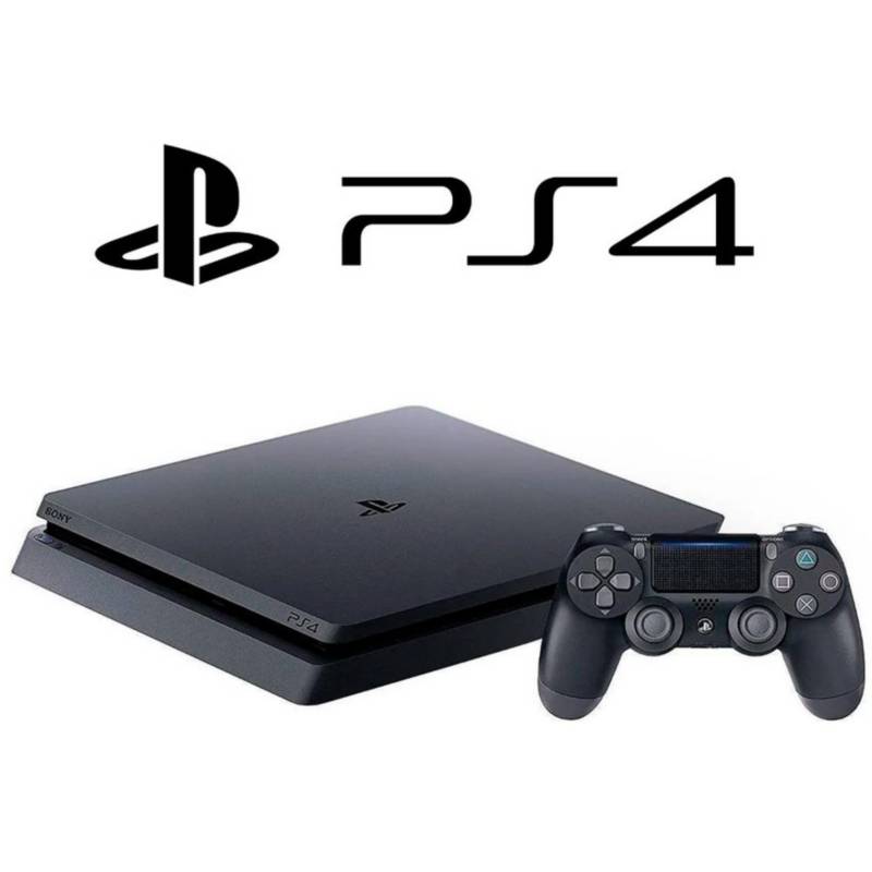 SONY - PlayStation 4 Slim 500GB + Control Dualshock Negro - Reacondicionado