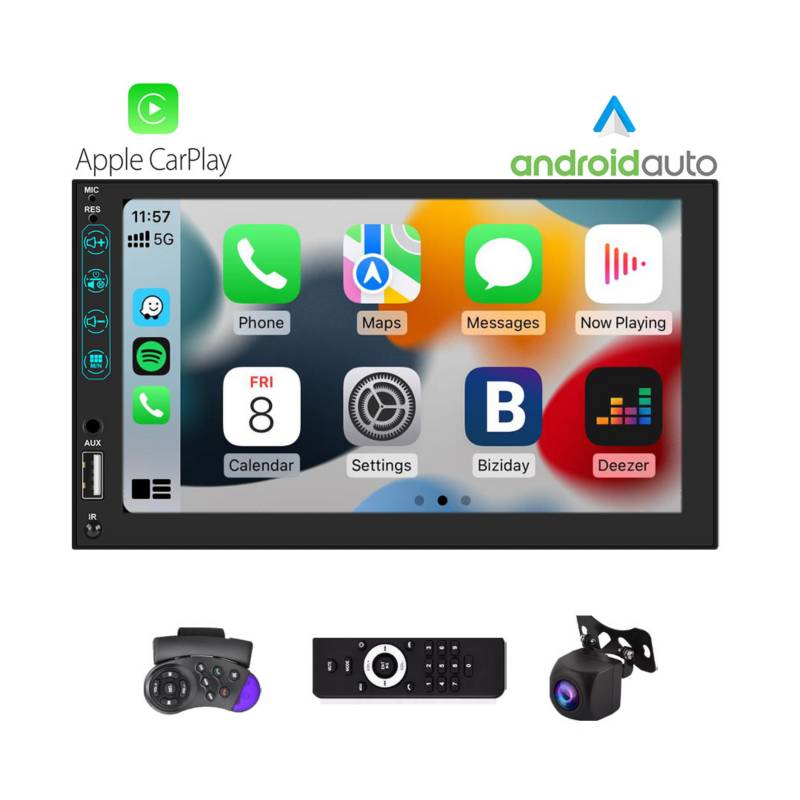GENERICO - Radio Auto 7 Pulgadas Apple Carplay Android Auto