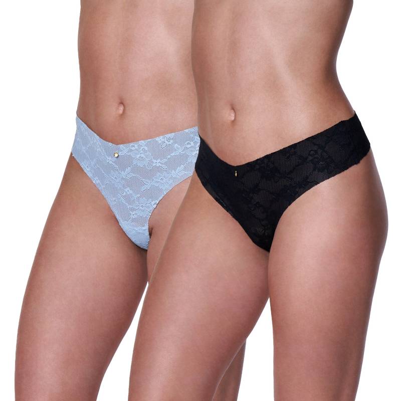 Pack 2 Calzones Bikini Encaje 20577. BAZIANI Linio Chile