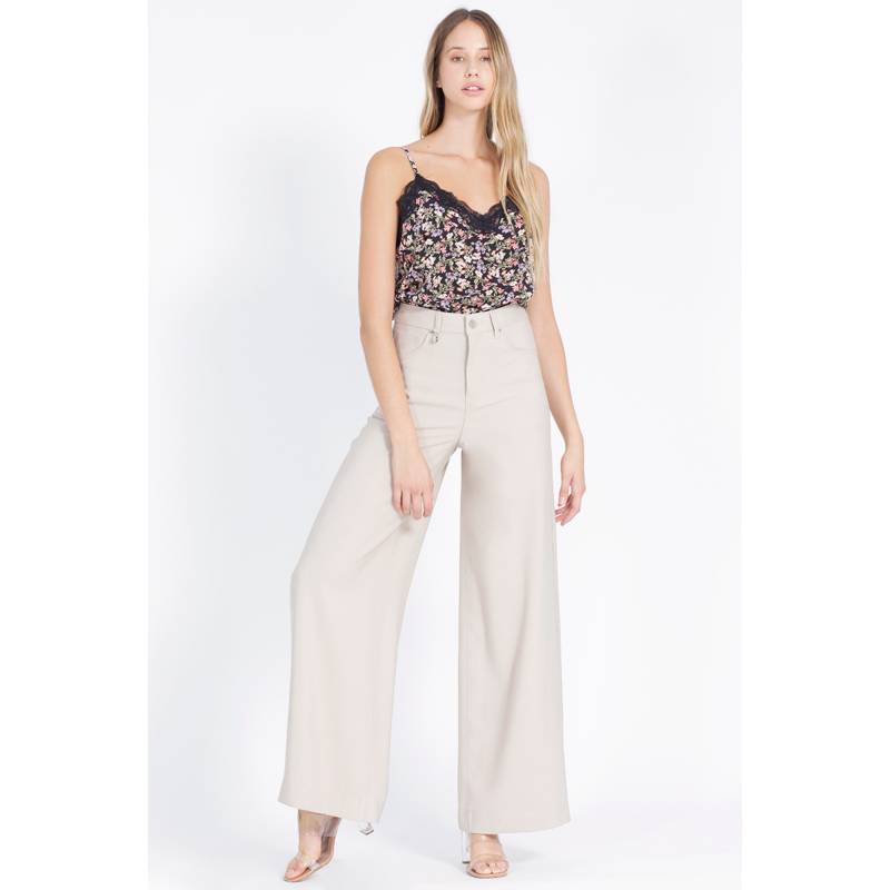 PANTALÓN PALAZZO BEIGE